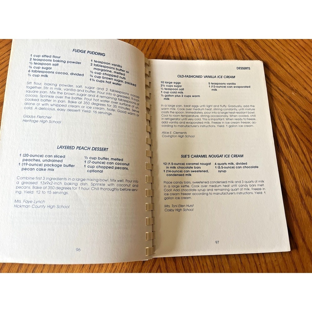 A Taste of Tennessee Cookbook Collection Recipes Spiral Bound 1980s Catfish - Picture 10 of 11